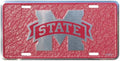 Mosaic License Plate Sign for Mississippi State Bulldogs Car Truck