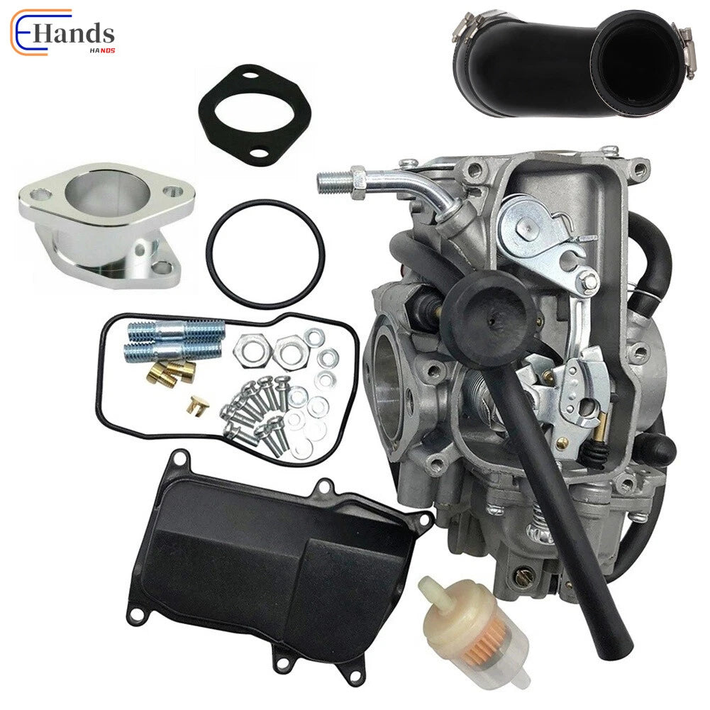 Carburetor with Air Box Cleaner Joint for Yamaha Wolverine 350 YFM350X (1987–2004)