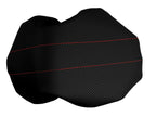 Carbon Fiber Console Lid Cover for Ford Expedition (1997–2002) Black Red Stitch