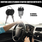 Ignition Starter Switch Lock Cylinder w/ Keys No. 211905855C for Volkswagen (1 Set)