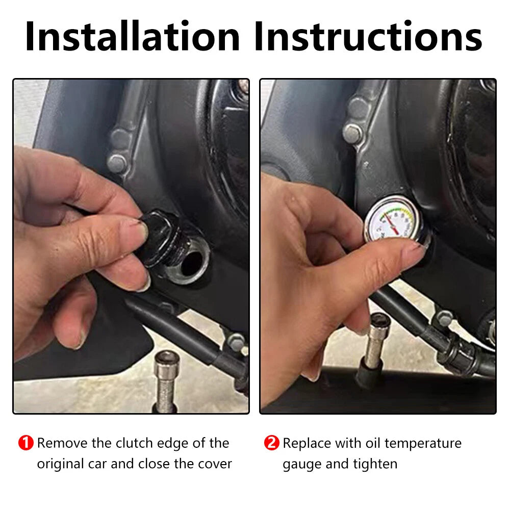 M20x1.5 Oil Temperature Gauge Filler Cap for Motorcycle (0-200°C)