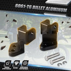 Pair of 1" Footpeg Lowering Mounts Brackets for Kawasaki KLR650 (1987–2018)