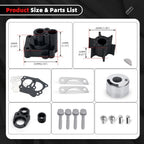 Water Pump Impeller for Yamaha 9.9 hp Outboard