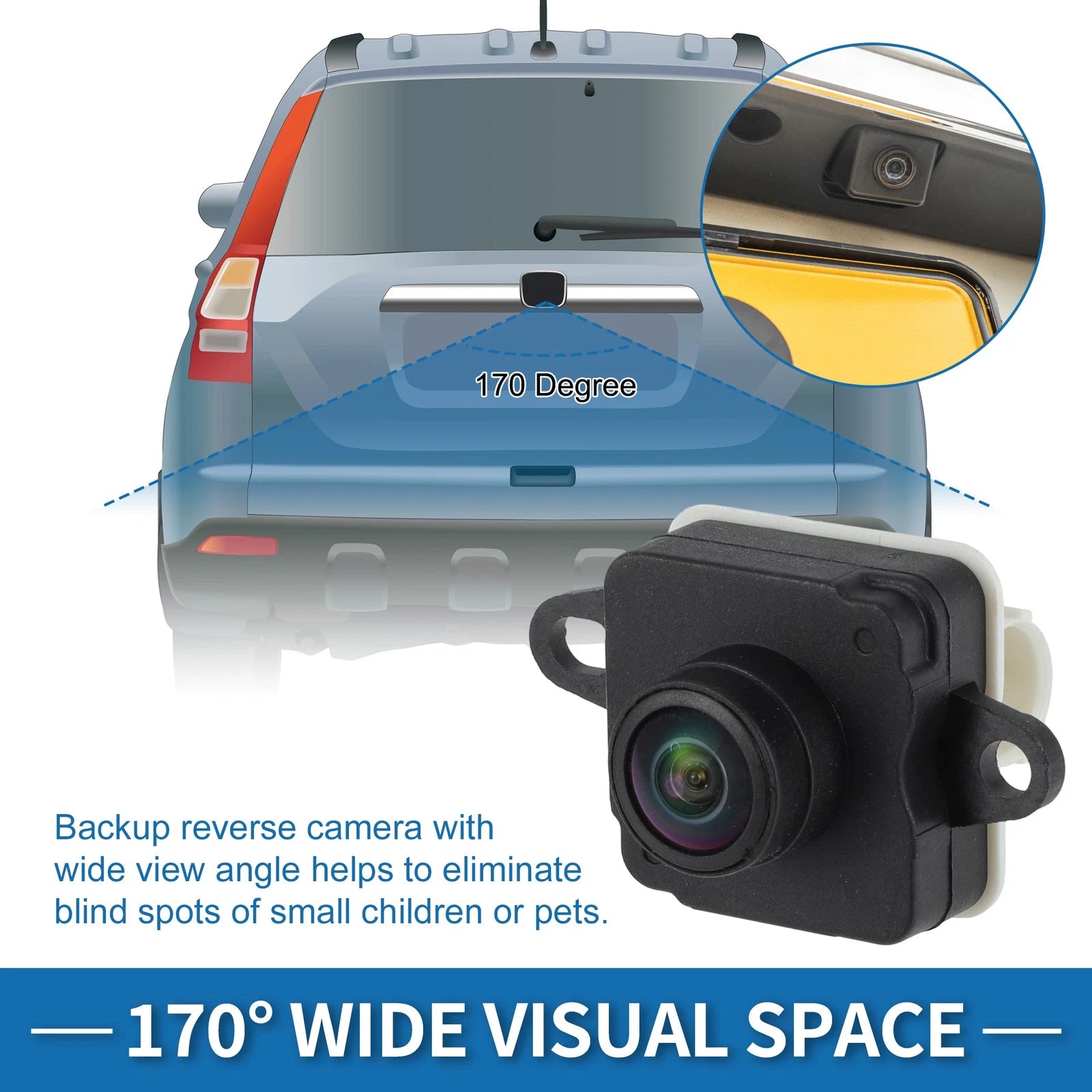 Rear View Camera for Dodge Challenger (2015–2023) 04672760AC/68172474AH/68172474AD