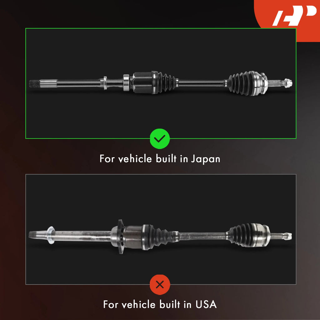 Front CV Axle Assembly for Toyota RAV4 (2019–2021) L4 2.5L Gas AWD