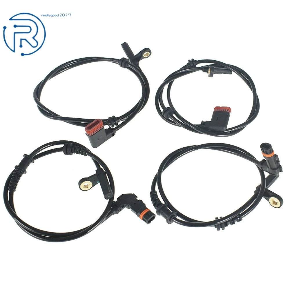 Set of 4 ABS Wheel Speed Sensors for Mercedes W204 C350 C300 (2007–2013)