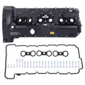 Black Aluminum Engine Valve Cover with Gasket for BMW 128i 328i 528i Z4 X3 (2008–2013)