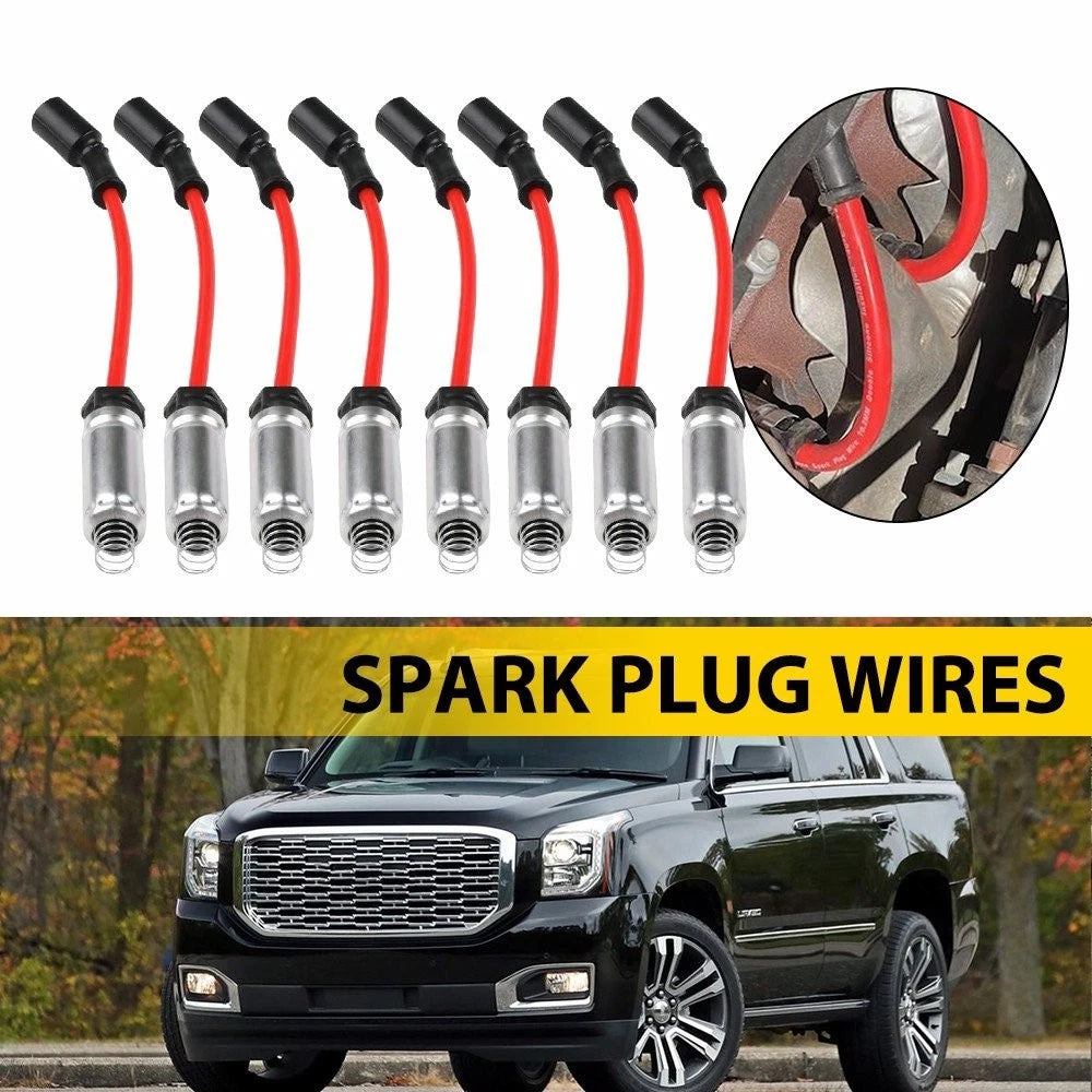 Spark Plug Wire Set for Cadillac Escalade, Chevy Tahoe, Suburban (2015–2018)