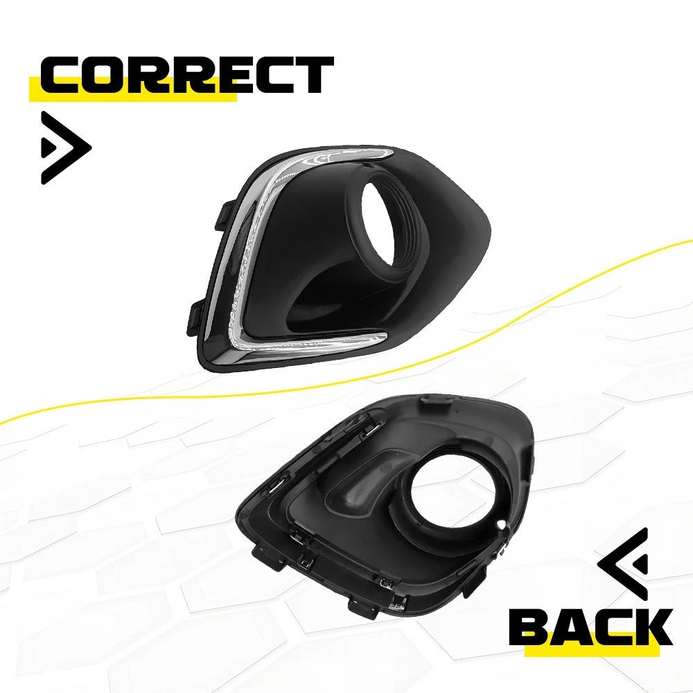 2X Front Fog Light Bezel Cover Trim for Mitsubishi Outlander Sport (2012–2015)