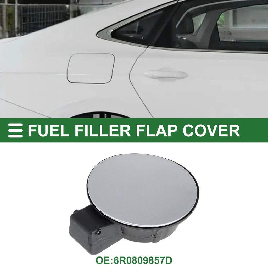 Fuel Tank Door Cap for Volkswagen Polo (2011–2018) Silver Tone
