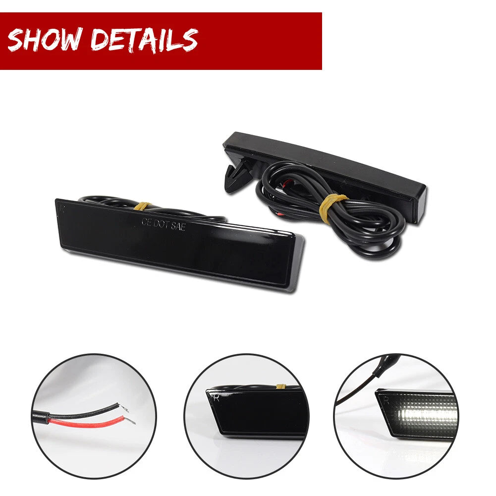 White LED Front Side Marker Lights for Chevy Astro / GMC Safari (1995–2005)