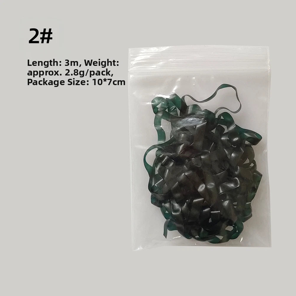 Elastic Nymph Skin Glow in Dark Rubber for Fly Tying (10 pcs, 7cm)