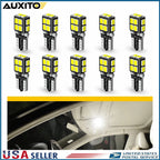2X T10 LED License Plate Light Bulbs for Various Vehicles (YYYY–YYYY)