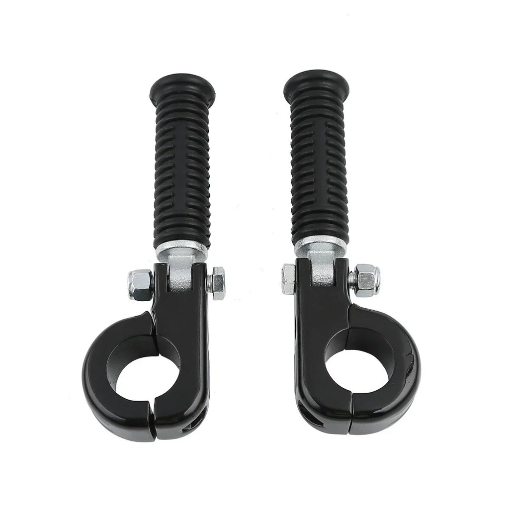 1 1/4" Black Highway Engine Guards Crash Bar Foot Pegs