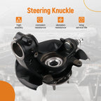 Front Steering Knuckle & Wheel Bearing Hub Assembly Pair for Honda Accord