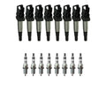 Set of 8 NGK Ignition Coils & RutheniumHX Spark Plugs for BMW E60 E65 E66 E53 (2001–2010)