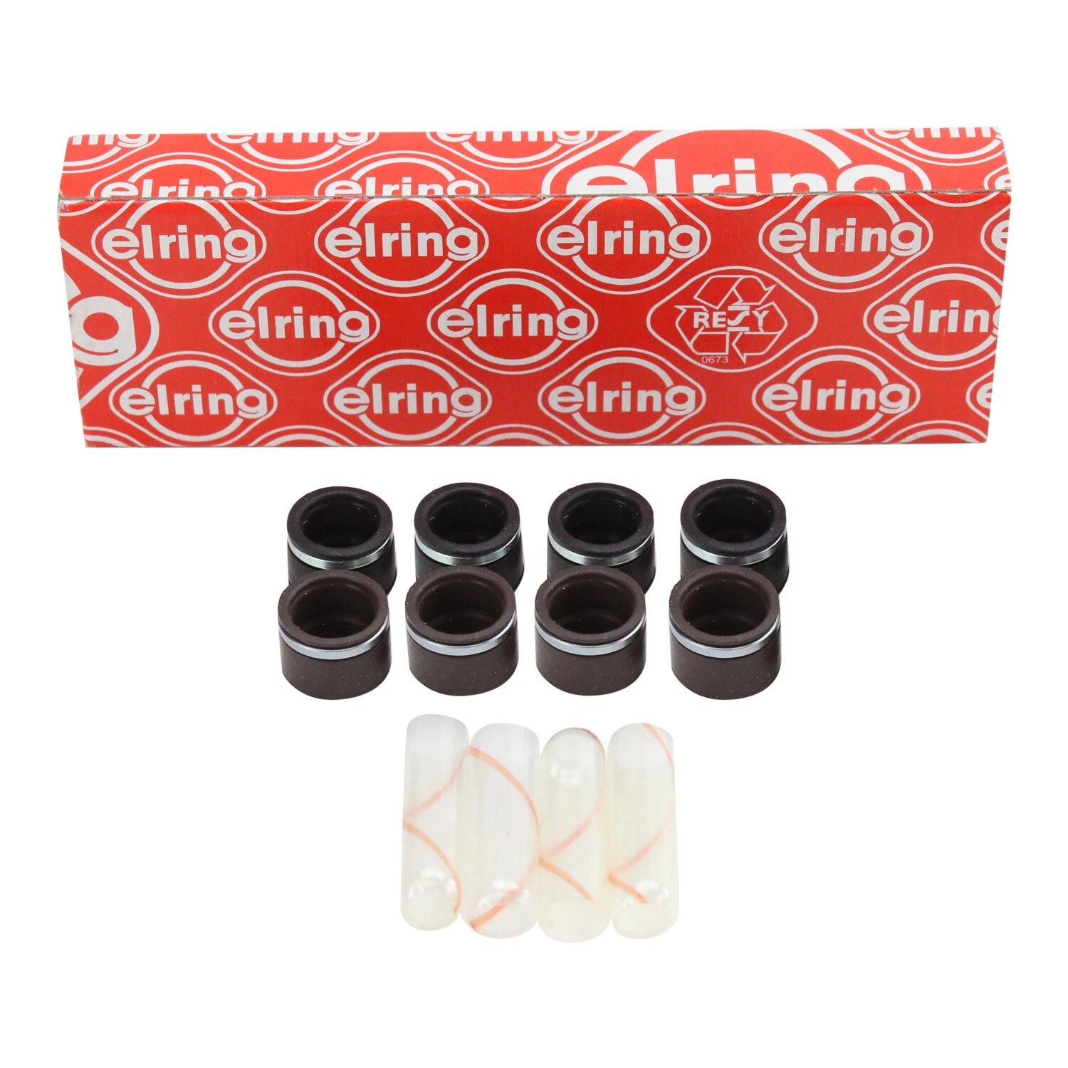 Set of 4 Engine Valve Stem Oil Seals for Mercedes W116 R107 (1972–1989)