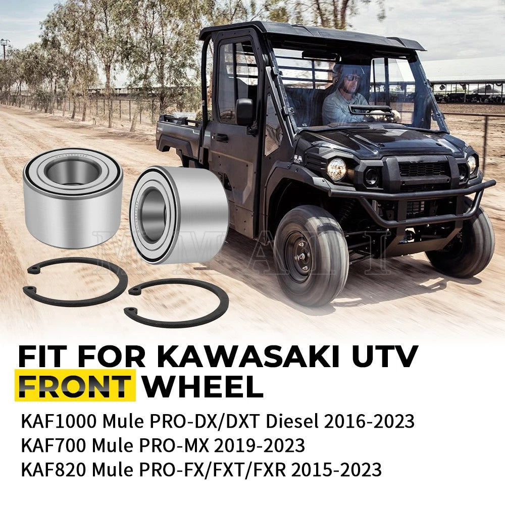 Front Wheel Bearing & Circlip for Kawasaki Mule Pro FX FXT FXR DX DXT (2015–2023) 92045-0762