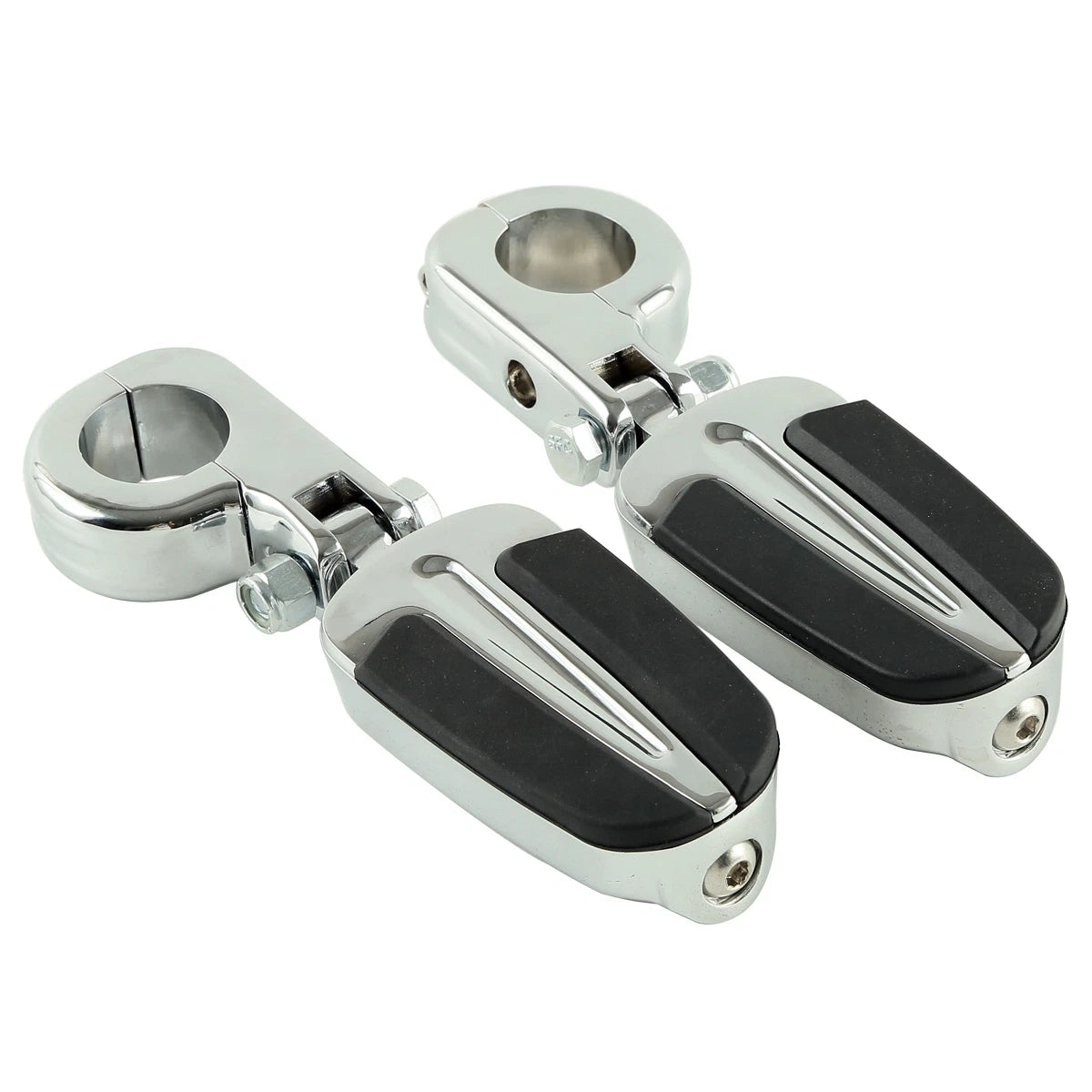 1 1/4" Engine Guard Footrests Pegs for Harley Touring (Universal)