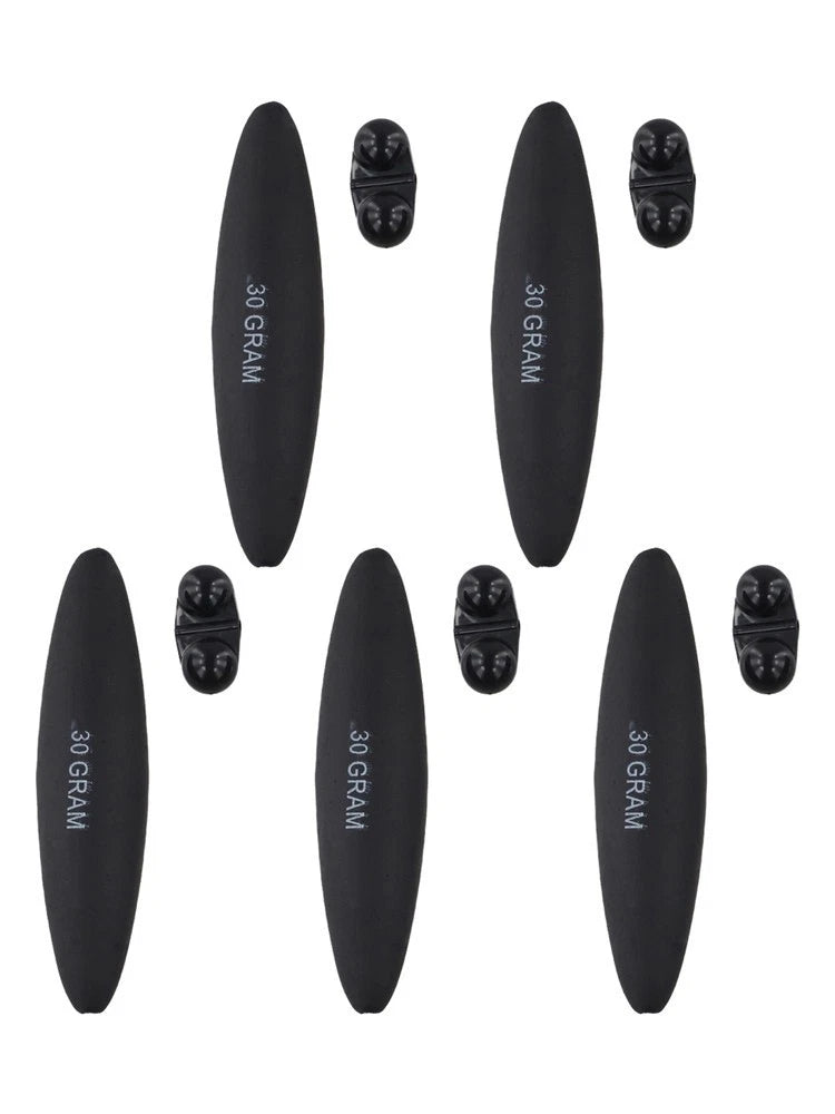Set of 5 EVA Fishing Tools with Slip Bobbers for Enhanced Performance