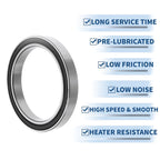 Deep Groove Ball Bearing 6812DD for Scooter Skateboard Wheel (60x78x10mm)
