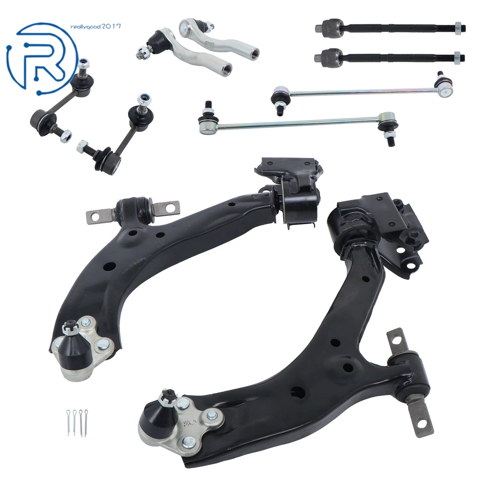 10PCS Suspension Kit for Honda CR-V (2012–2014) Control Arms Tie Rods Links