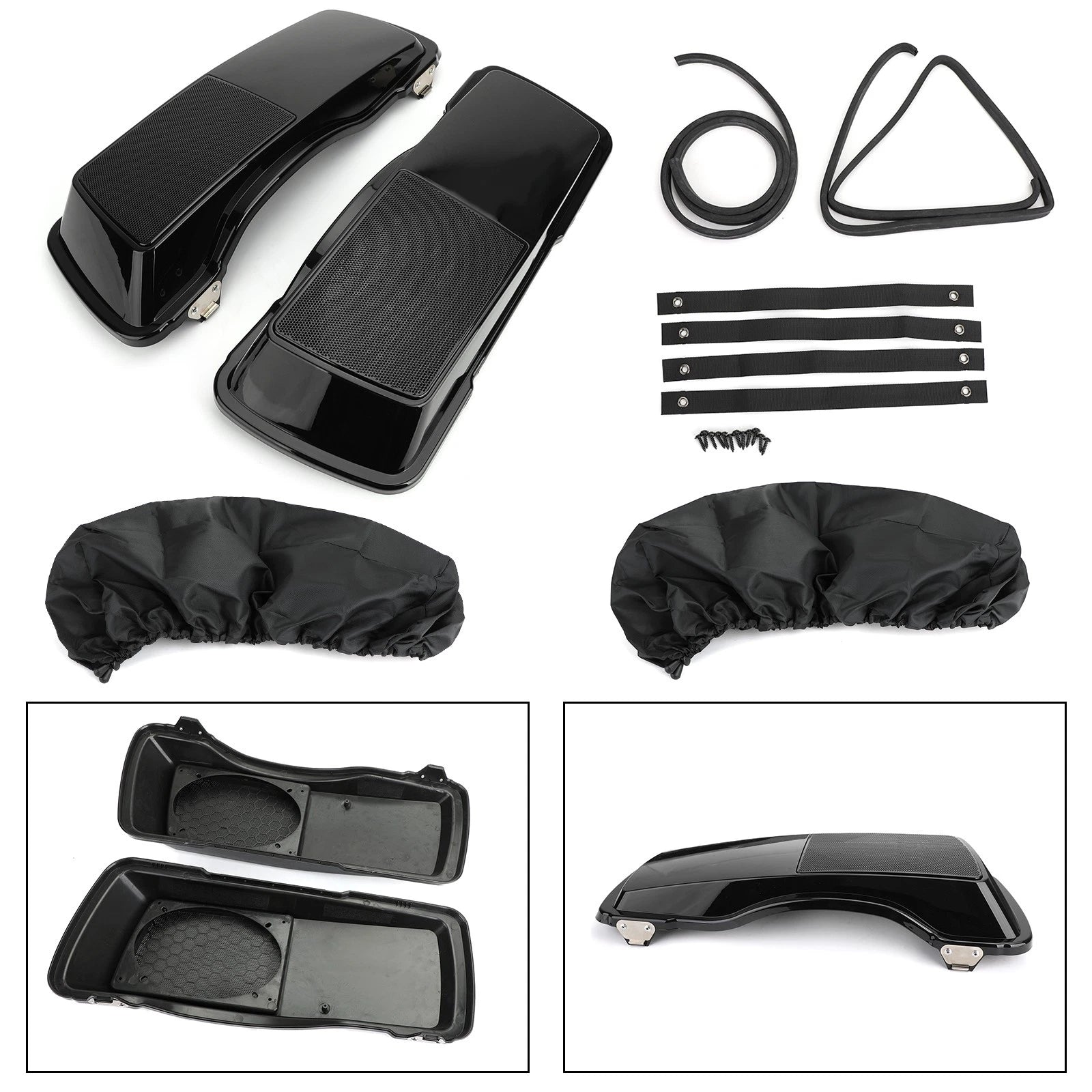 6x9" Saddlebag Speaker Lids for Harley Touring Electra Glide (1993–2013)