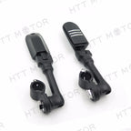 Adjustable Foot Pegs for Triumph Rocket/Yamaha (1" 25mm) Black