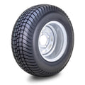 WANDA Golf Cart Tire Assembly 205/65-10 with 4x4" PCD ET-15.5 Silver Wheel (14007)