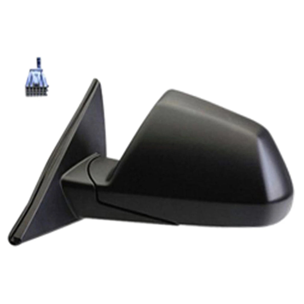 Replacement Ready to Paint Driver Side Power Door Mirror w Heated Glass for