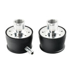 Black Billet Aluminum Valve Cover Breather with Grommets for