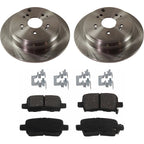 Brake Rotor and Pad Kit for Honda Odyssey (2002–2004) Rear Solid FWD