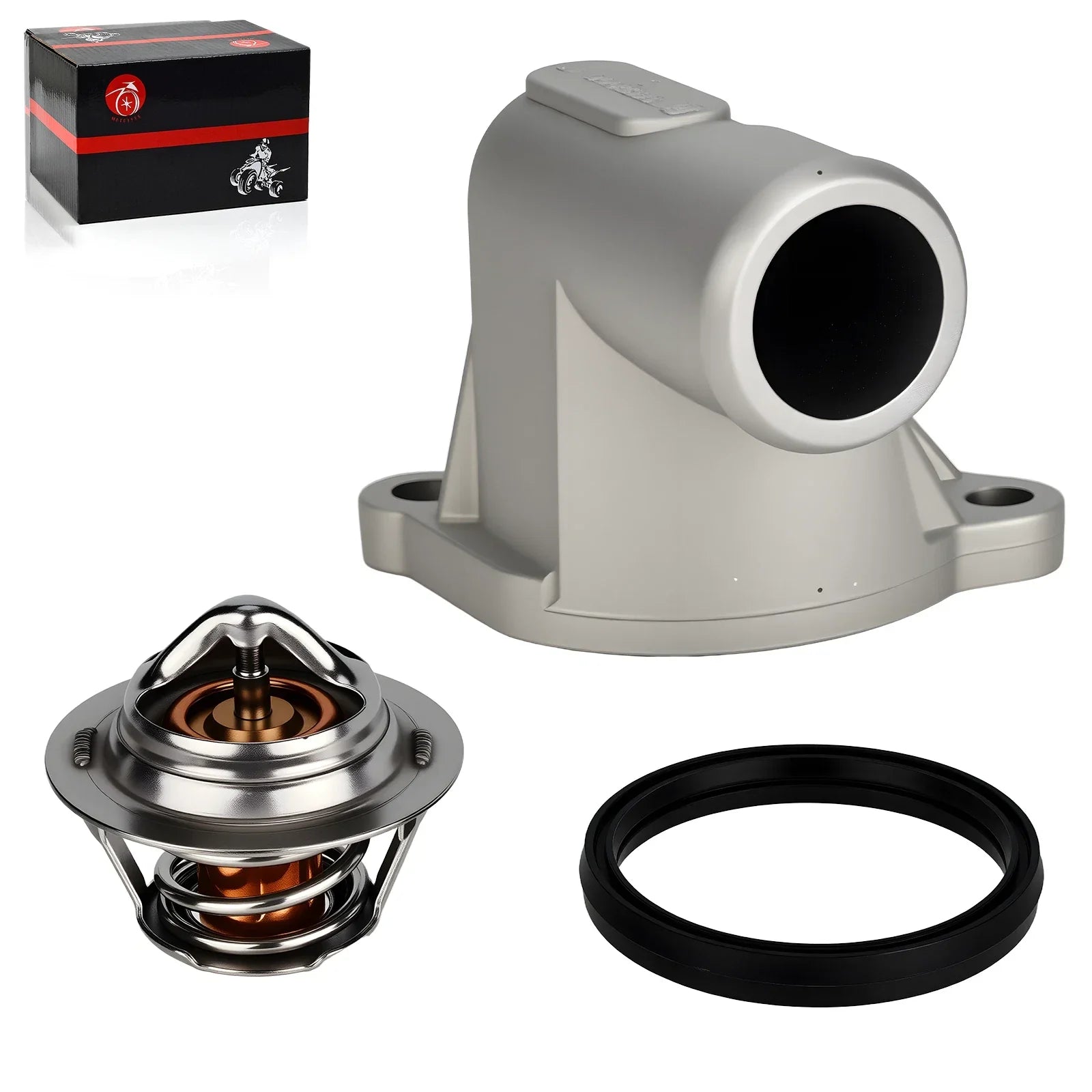 2 x Thermostat Cover and Thermostat for Polaris Sportsman XP 850 (2009–2014)