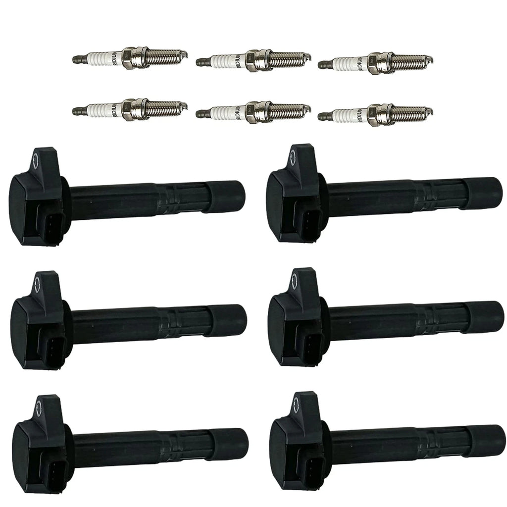6X Ignition Coil & Spark Plug for Honda Ridgeline (2006-2008)