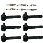 6X Ignition Coil & Spark Plug for Honda Ridgeline (2006-2008)