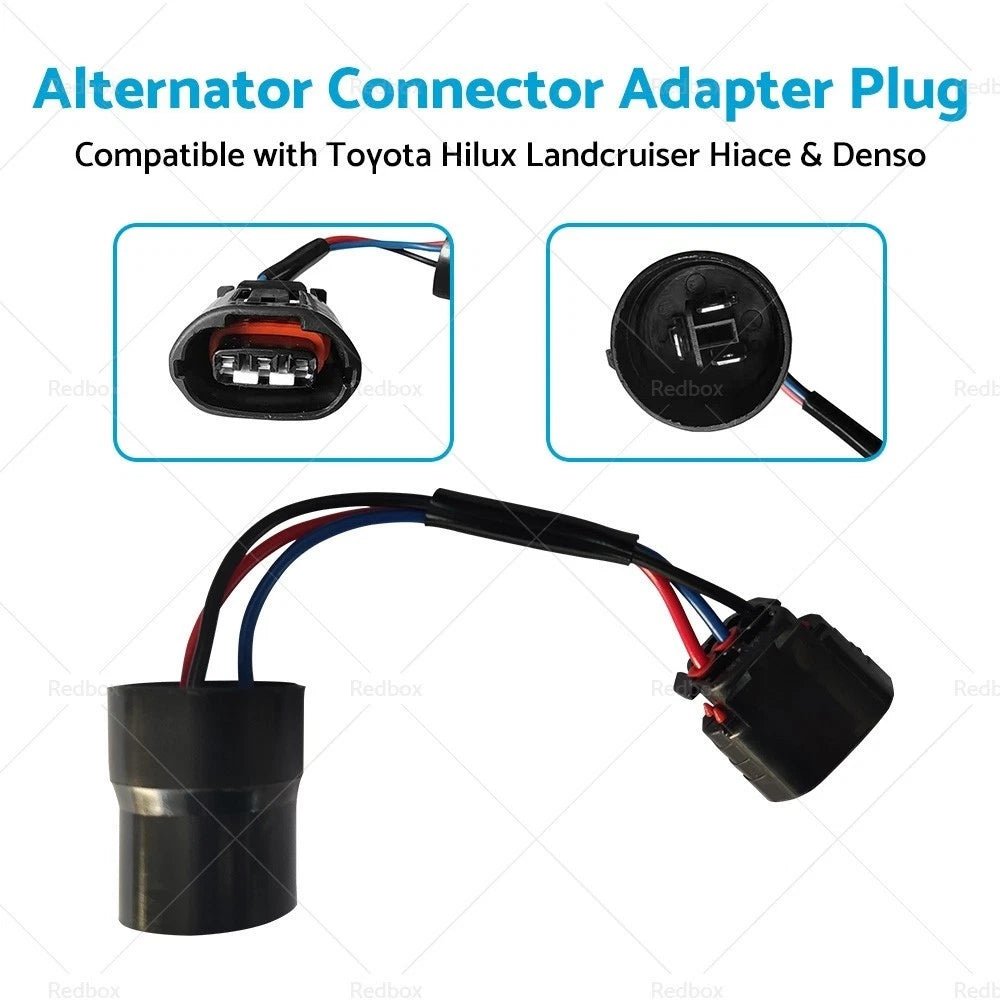 Alternator Connector Adapter Plug for Toyota Hilux Landcruiser Hiace