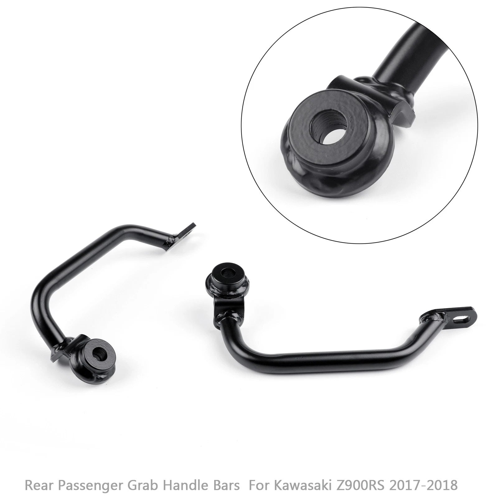 Passenger Rear Seat Handle Grab Bar for Kawasaki Z900RS (2017–2018) Black