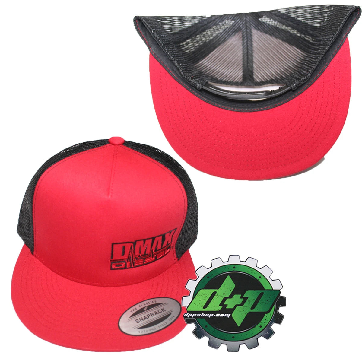 DMAX Diesel Flat Bill Snapback Trucker Cap Hat for Duramax (2011–2023)