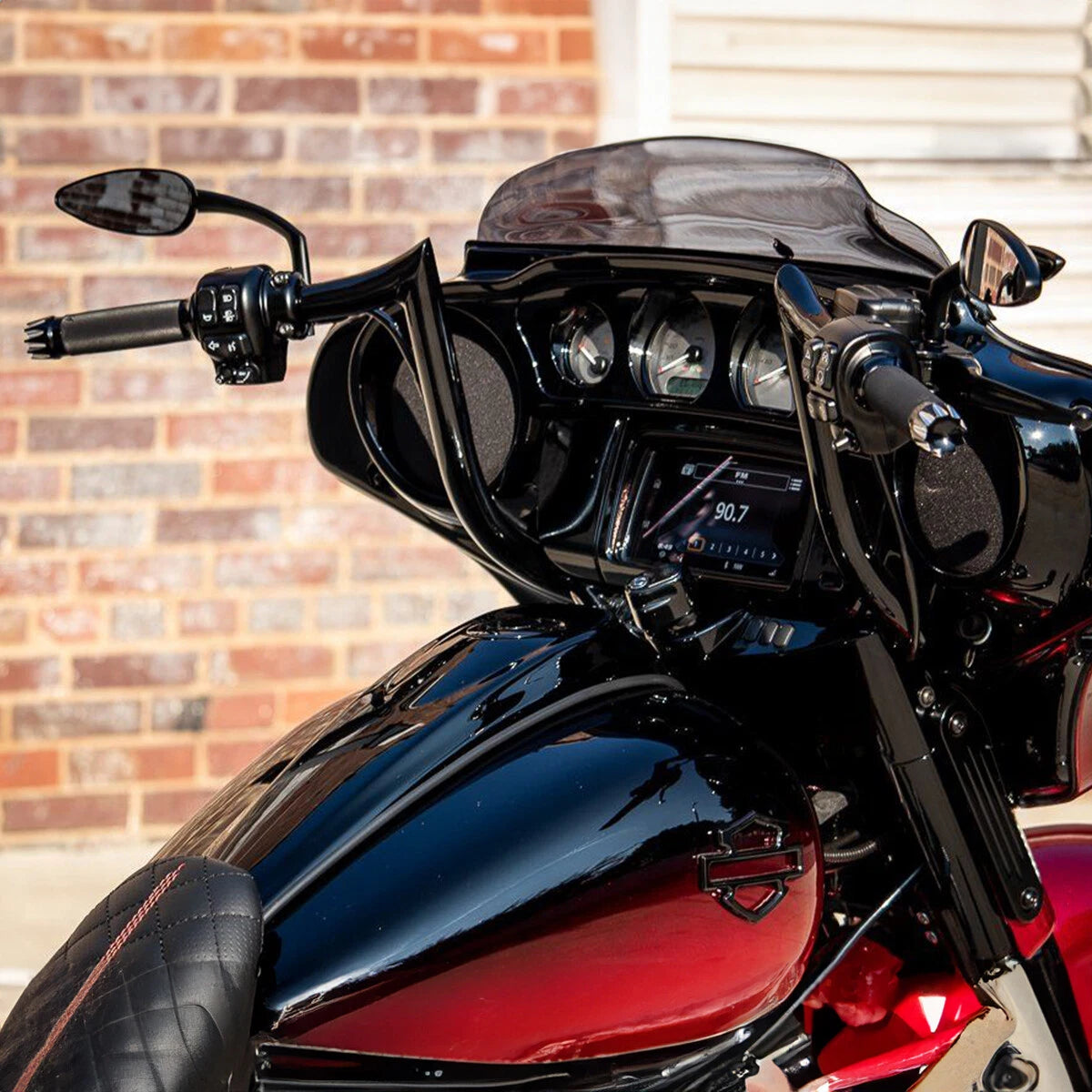 12" Meathook Ape Hanger Handlebar for Harley Street Electra Glide (1982–2022)