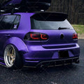 Rear Bumper Lip Diffuser Spoiler for VW Golf 6 MK6 GTI (2010–2014)