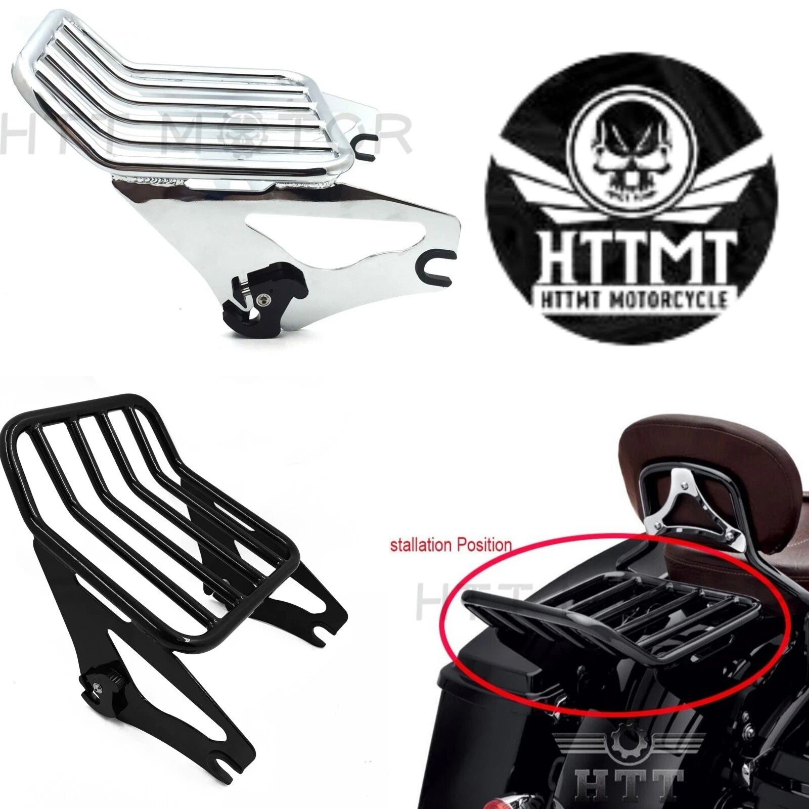 Luggage Rack for Harley Davidson CVO Touring Glide (2009–2024) Detachable