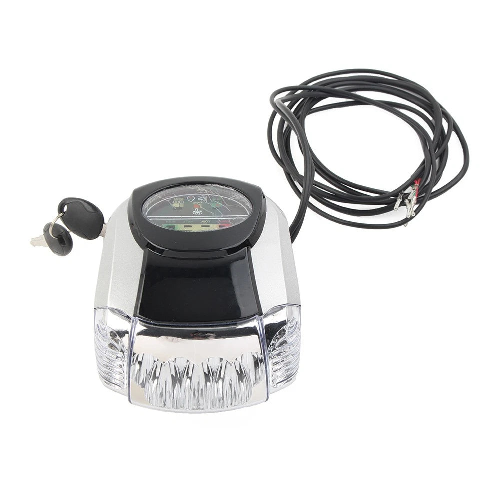 60V LED Headlight Key Switch Horn for Harley Bike (Electric Scooter)