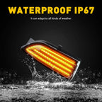 2X Sequential LED Side Mirror Turn Signal Lights for Ford Ranger (2019-2023)