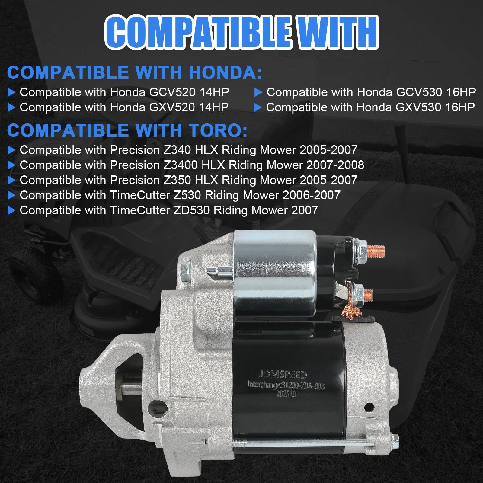 Starter for Honda GXV530 (2005-2023)