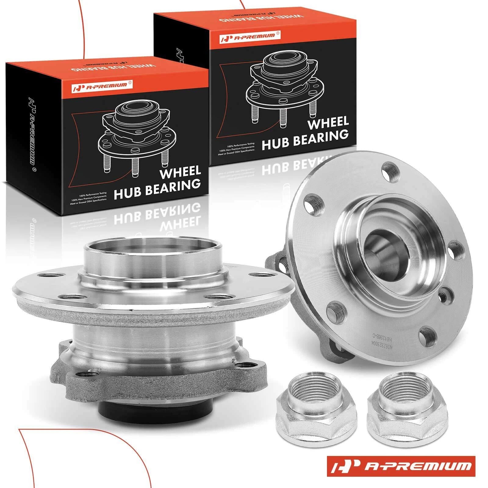 2X Front Wheel Hub & Bearing Assembly for BMW F30 320i xDrive (2013–2016)