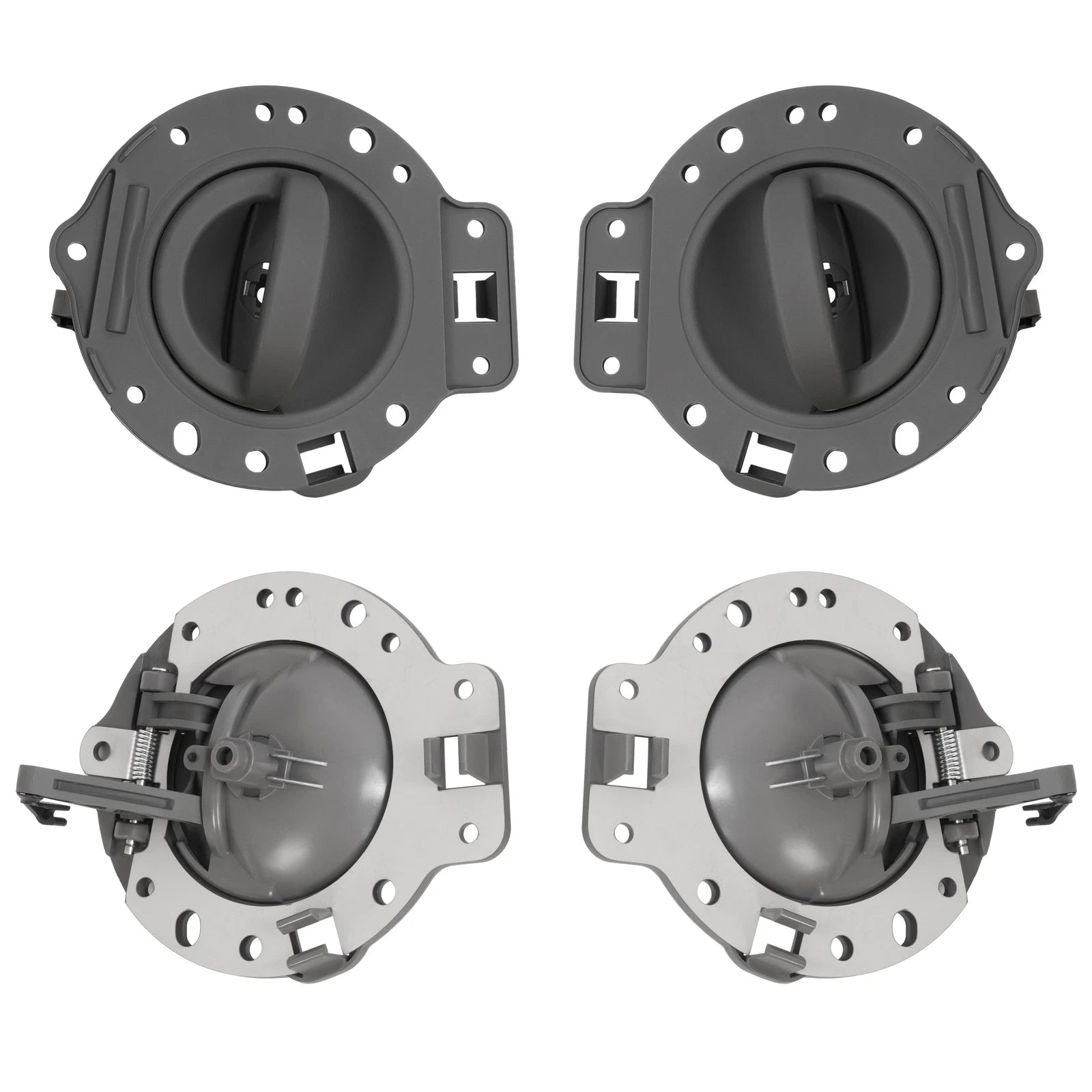 Set of 4 Inner Door Handles for Jeep Commander (2006-2010) Gray
