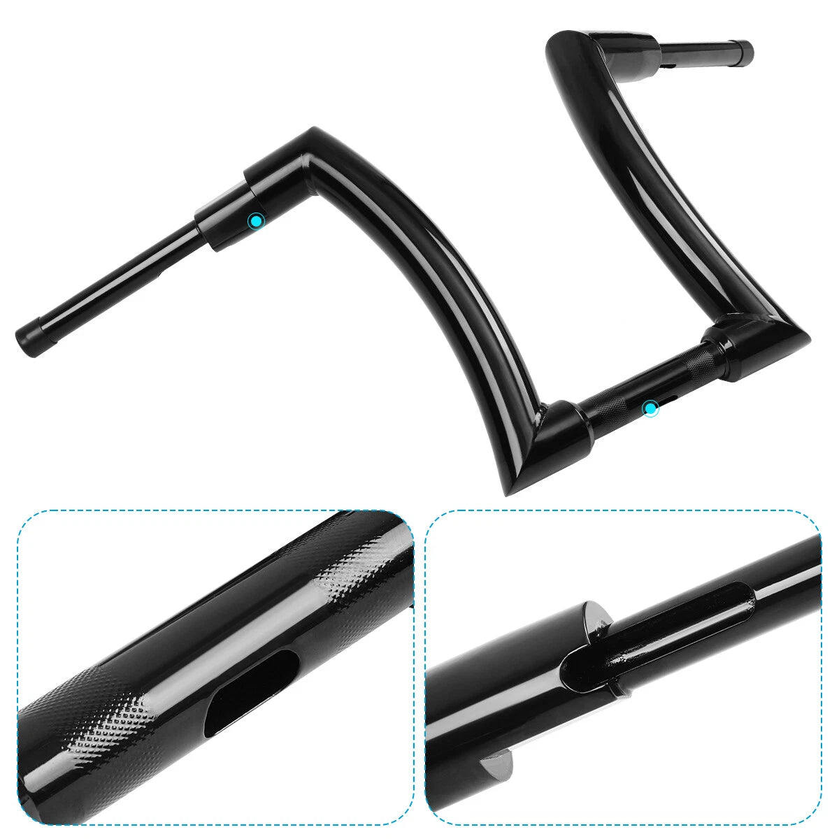 2" Rise Ape Hanger Handlebars for Harley Touring