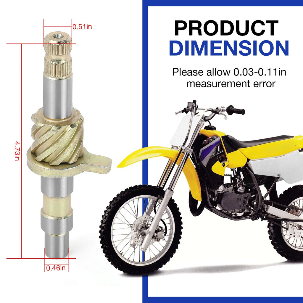 Kick Start Shaft Assembly for Suzuki DS80 JR80 OR50 RM50 RM80 (1980–2000) 26210-46001
