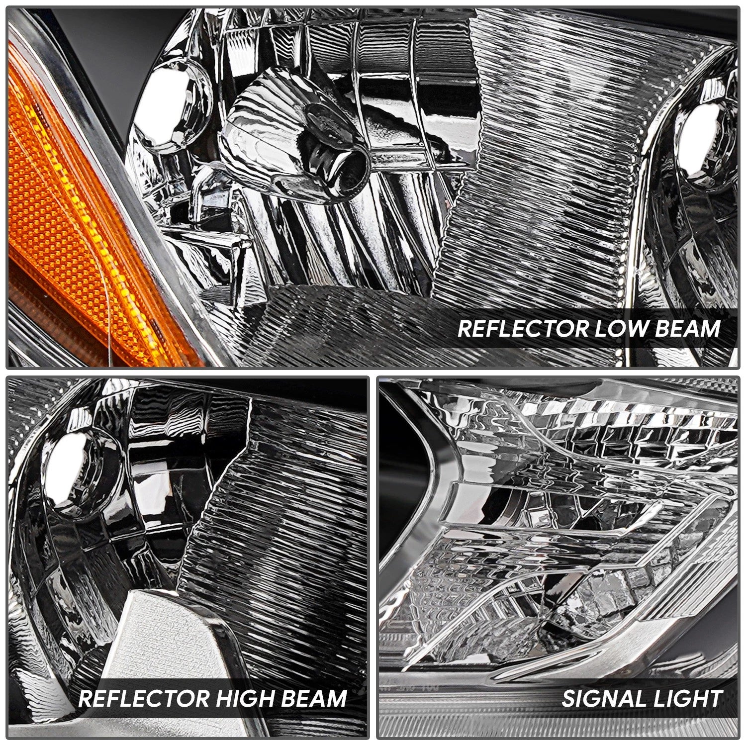 Chrome Housing Amber Corner Headlight for Nissan Kicks (2018–2020)