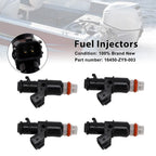 Set of 4 Fuel Injectors for Honda BF90D BF75 (2001–2023) 16450-ZY9-003